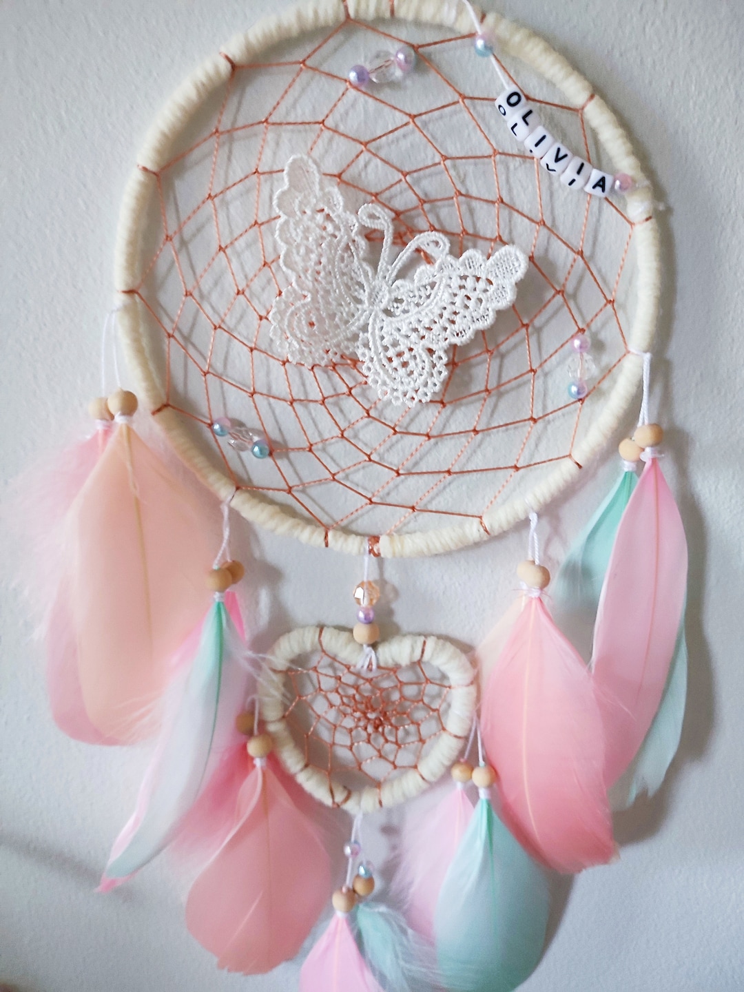 Personalized Dreamcatcher Pastel Dream Catcher Girly Room Decor ...