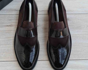 Handmade Leather Men's Loafers: Slip-On Dress Shoes