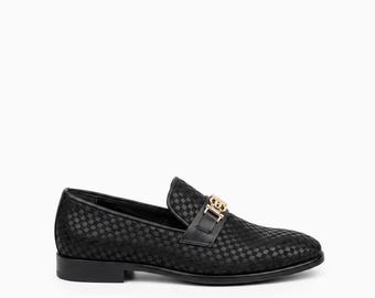 Handmade Leather Loafers | Lion Head Slip-Ons, Party Prom Wedding
