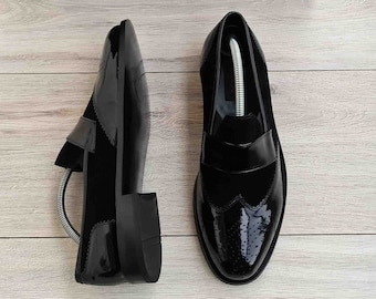 Handgemaakte leren loafers: instapschoenen voor heren