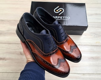 Gucci Leather Brogue Detail Lace Up Derby Formal Dress Brown Men\'s - Size 10.5 Gucci Leather Brogue Detail Lace up Derby Formal Dress Brown  main image 2