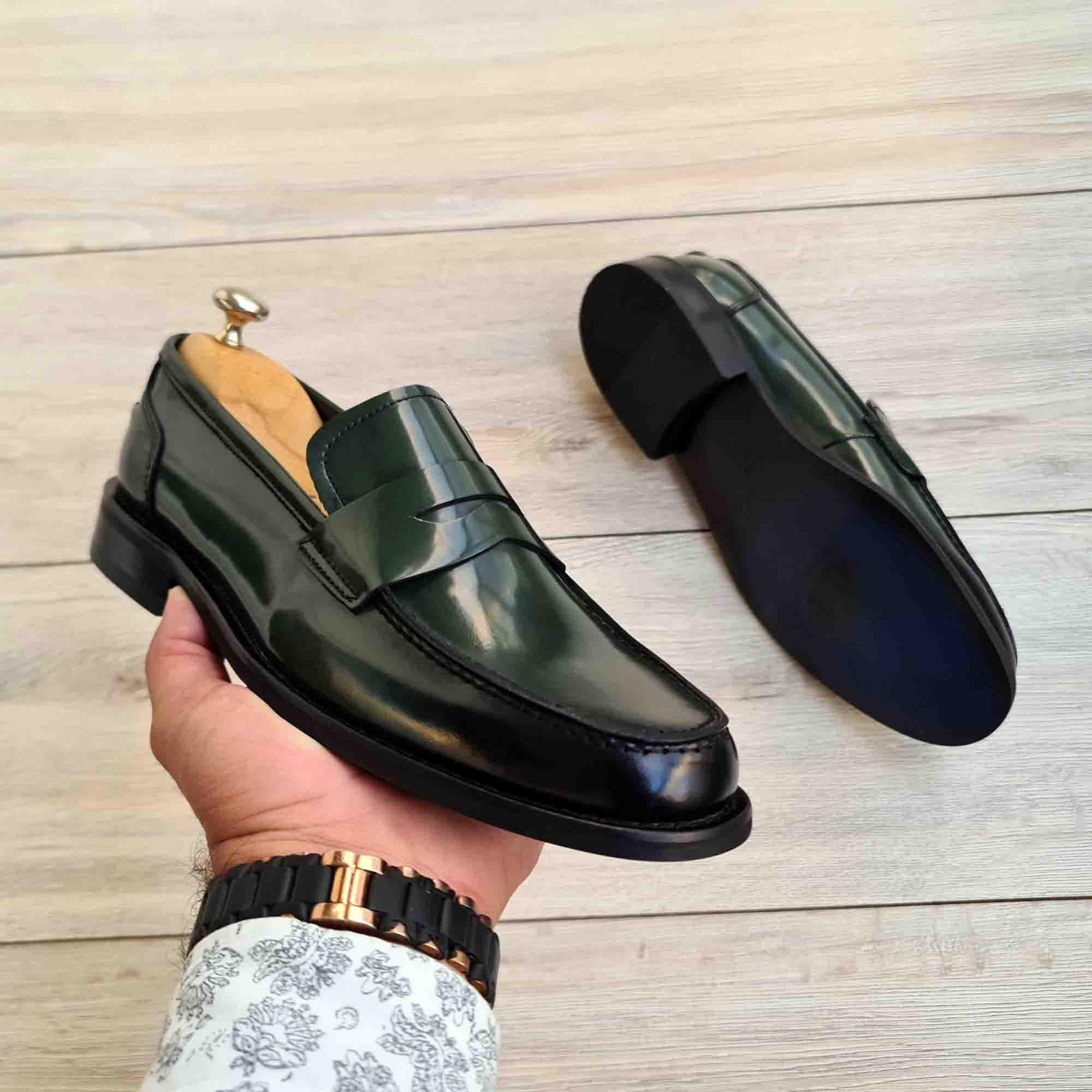 green leather dress shoes Stacy Adams Palmento Cap Toe Oxford - Green Multi main image 0