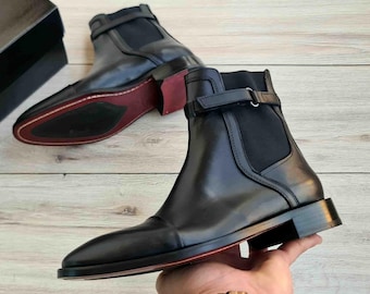 Men's Chelsea Leather Boots | Full Grain Leather