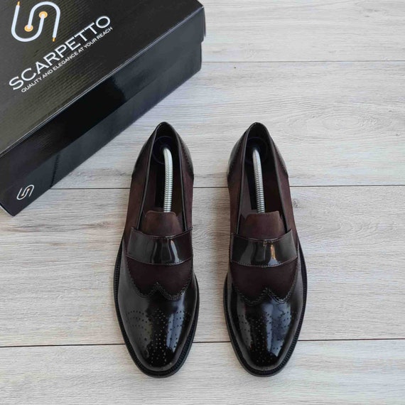 Handmade Leather Men's Loafers: Slip-On Dress Shoes