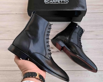 Men's Chelsea Leather Boots | Full Grain Leather