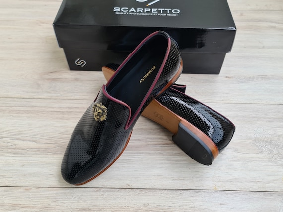 mens dress shoes black and gold Christian Louboutin Men's Greggo Oxford Shoes – Gold & Beyond main image 0