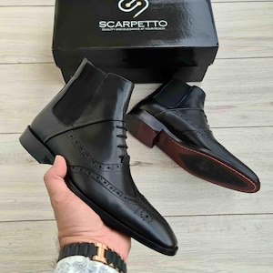 Men&#39;s Chelsea Leather Boots | Full Grain Leather