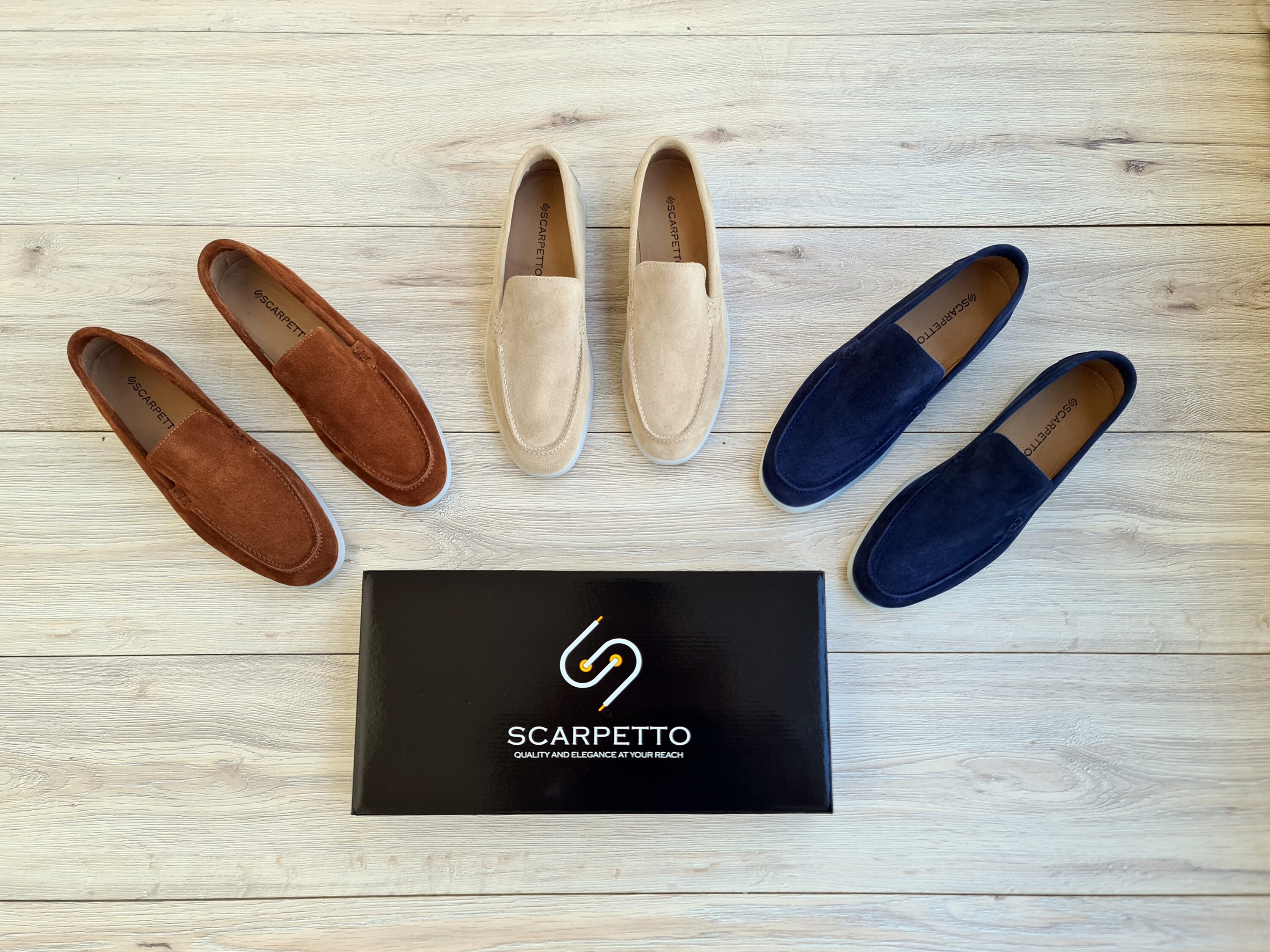 Feel The Luxury: Suede Leather Men's Driving Moccasins – Slip-On Loafers (Handmade)