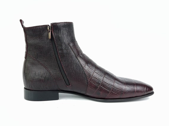 Mens crocodile sales ankle boots