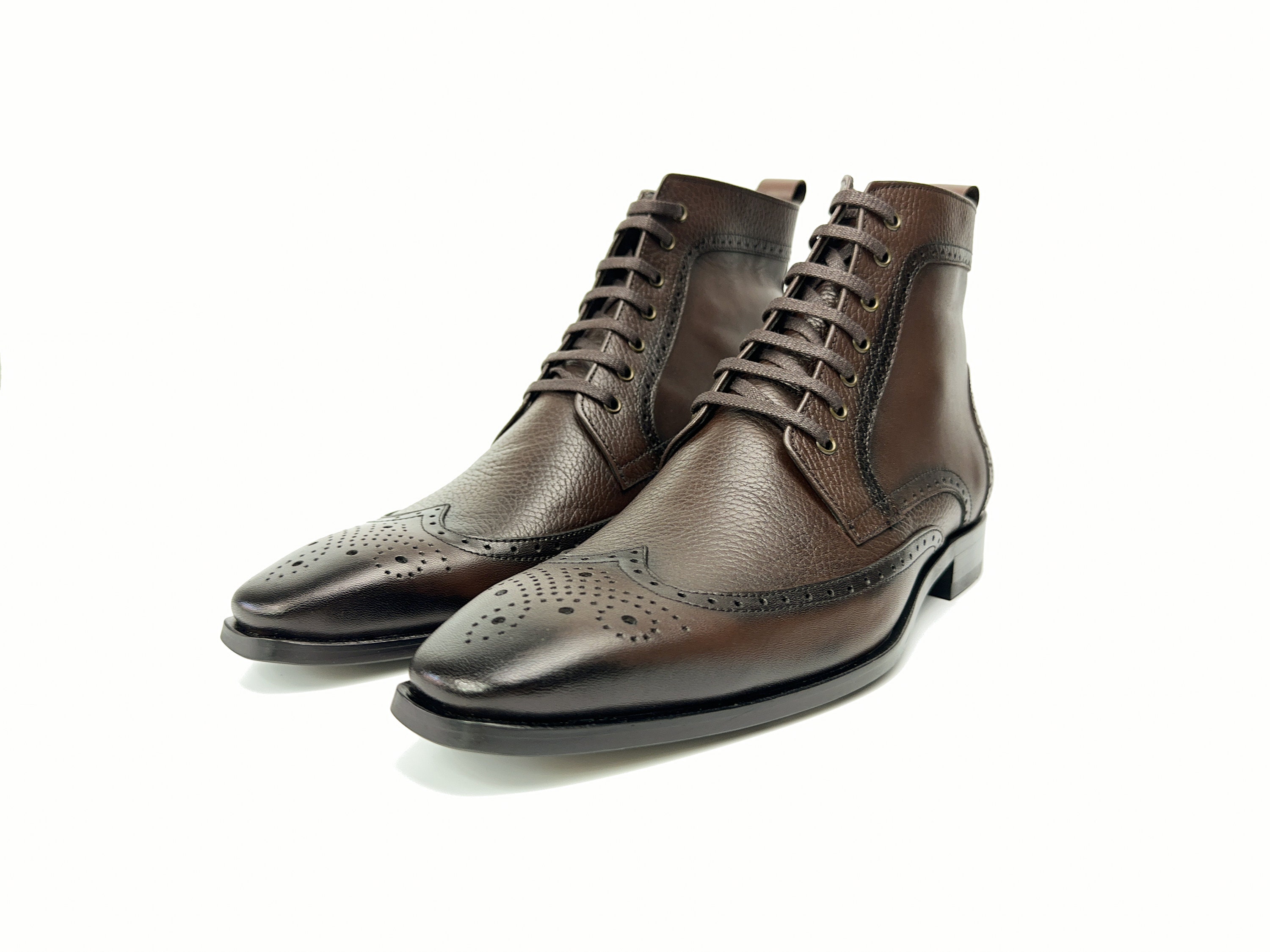 mens casual brown leather boots