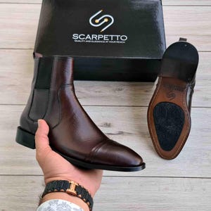 Men&#39;s Chelsea Leather Boots | Full Grain Leather