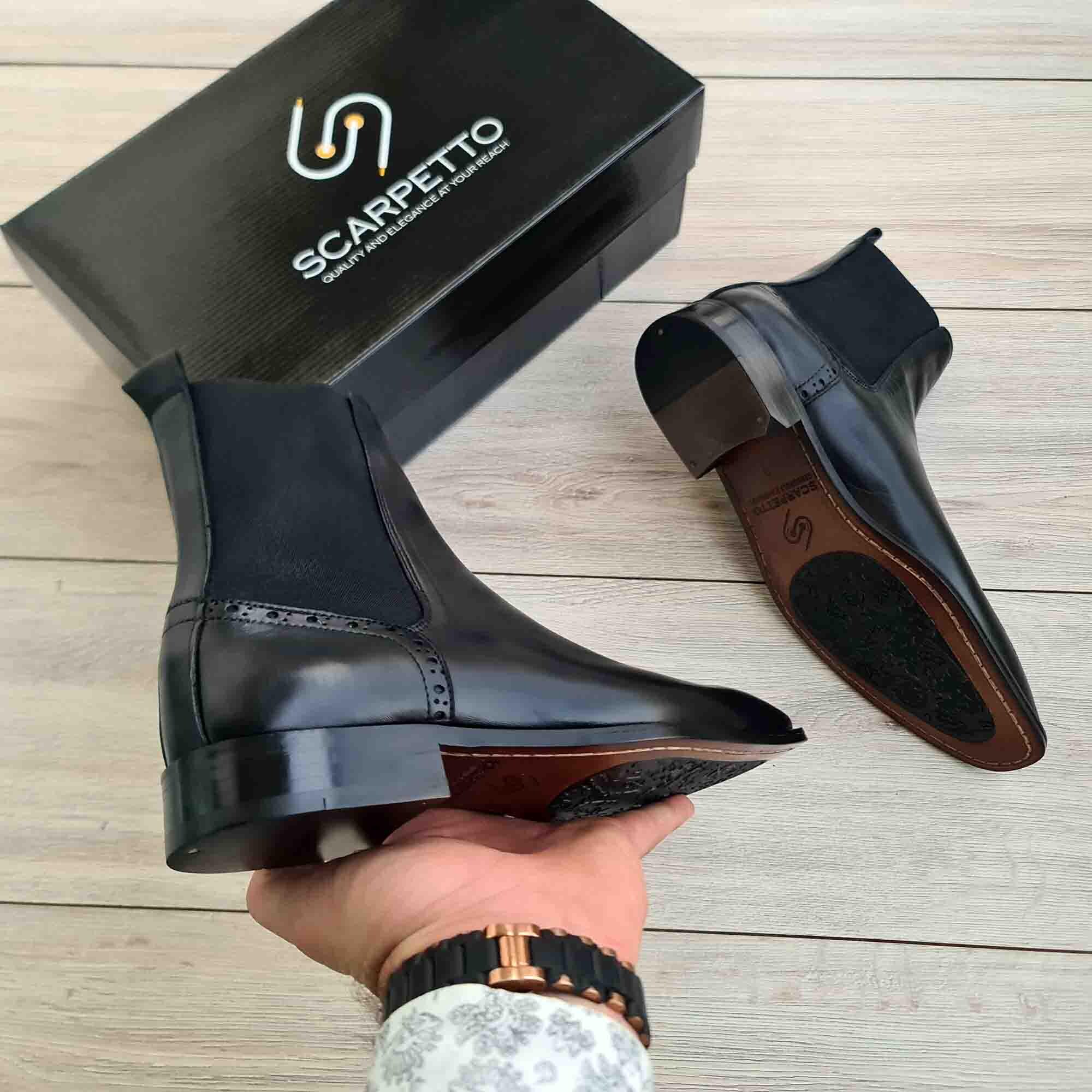 Men's Chelsea Pure Leather (Full Grain) Boots