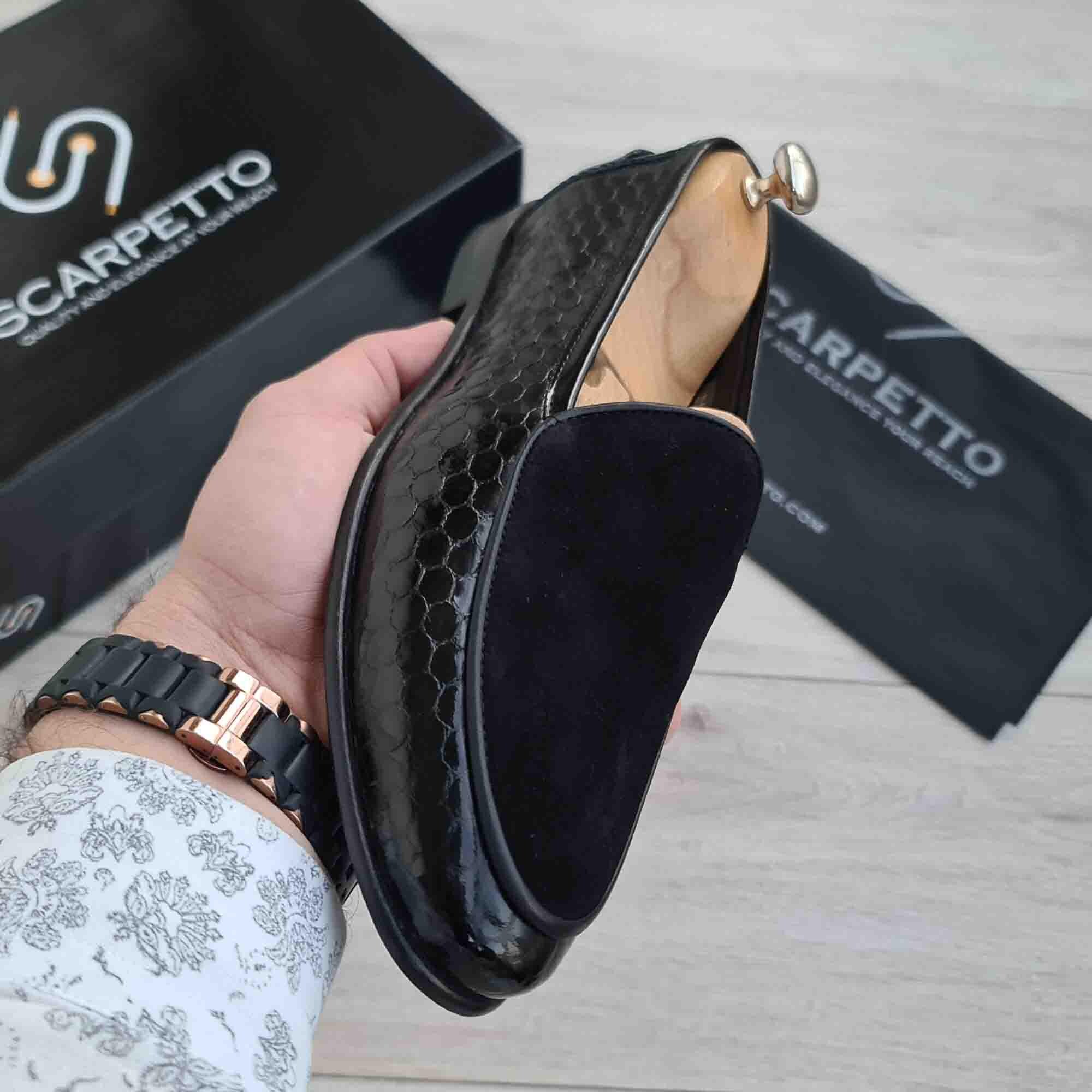 Handmade Leather Dress Shoe for Men: Honeycomb Pattern  display picture 2