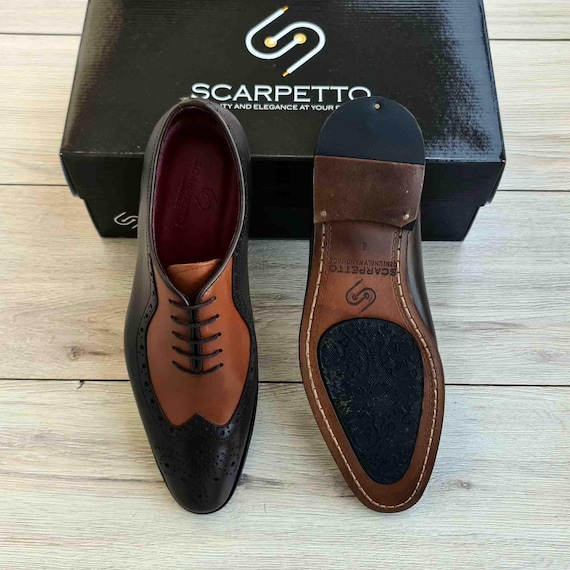 black and brown men's dress shoes Marco Di Milano Men's Brown Caiman Leather Dress Shoe Lacio 10 M Brown