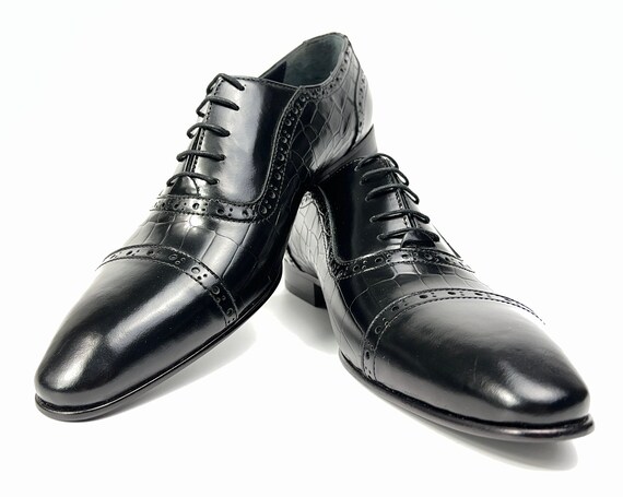 Gray leather deals dress shoes