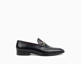 Handmade Leather Slip-On Loafers | Men's Dress Shoes