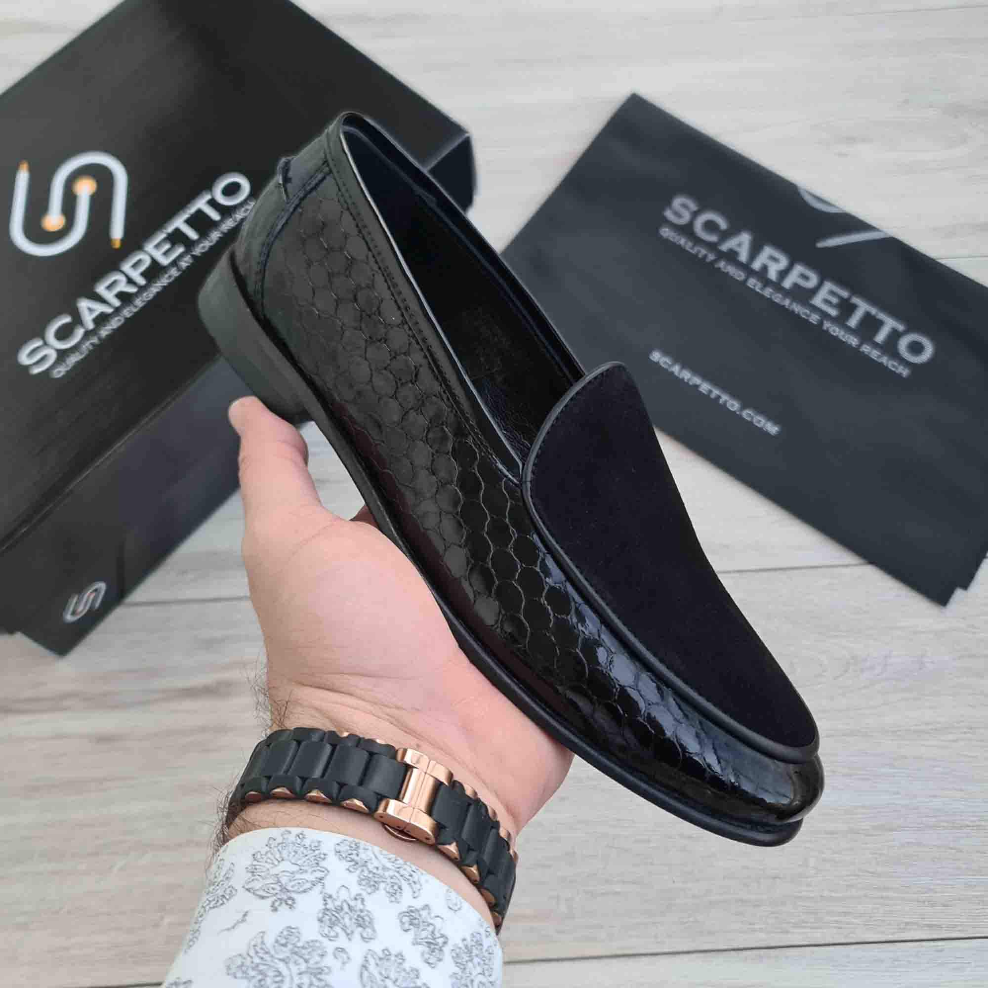 Handmade Leather Dress Shoe for Men: Honeycomb Pattern  display picture 3