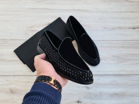 Handmade Leather Slip-On Loafers: Men's Dress Shoes