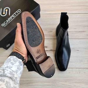 Men&#39;s Chelsea Leather Boots | Full Grain Leather