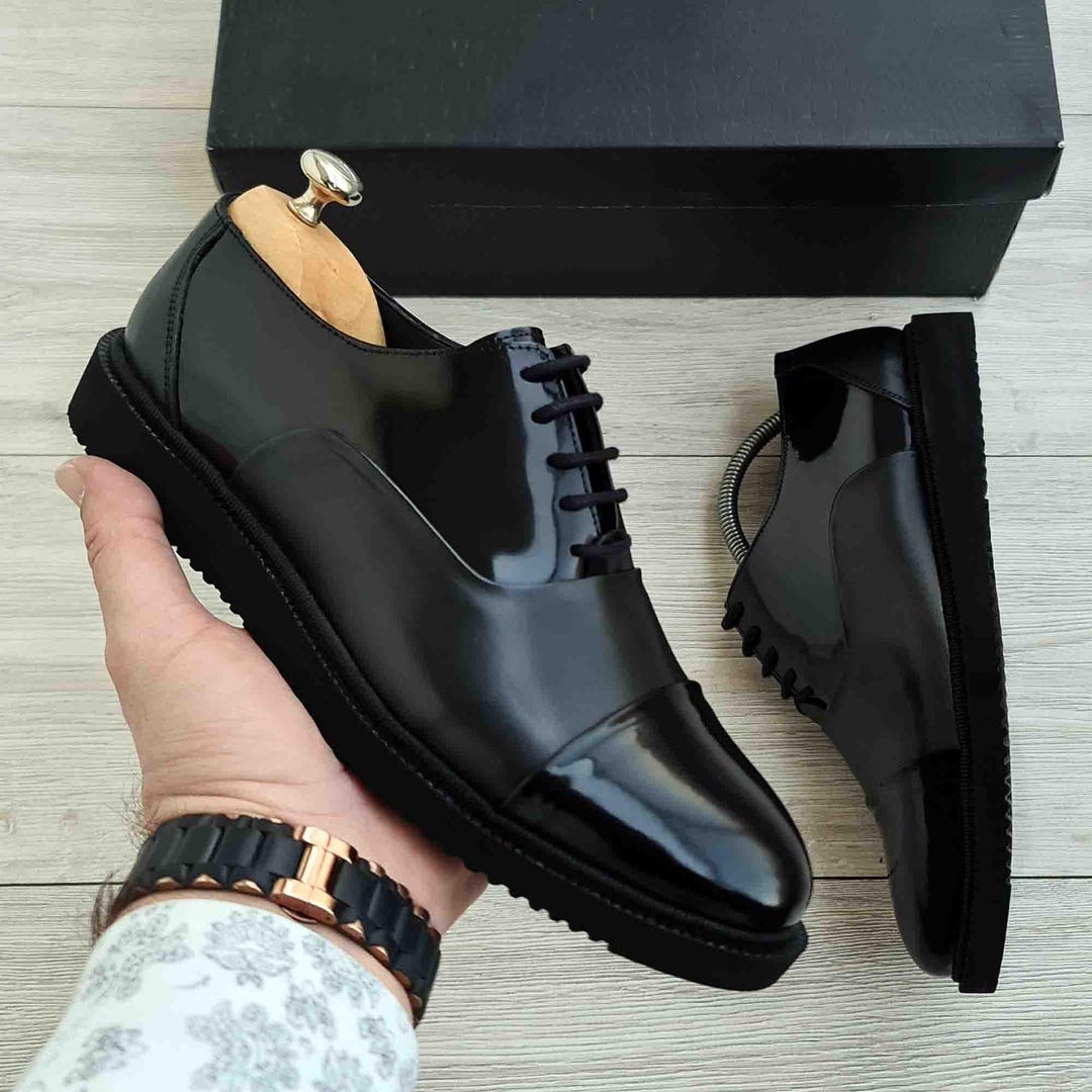princess polly baby blue dress The Imperial Black & Gold Leather Men Dress Shoe [EU-46 & US-13]