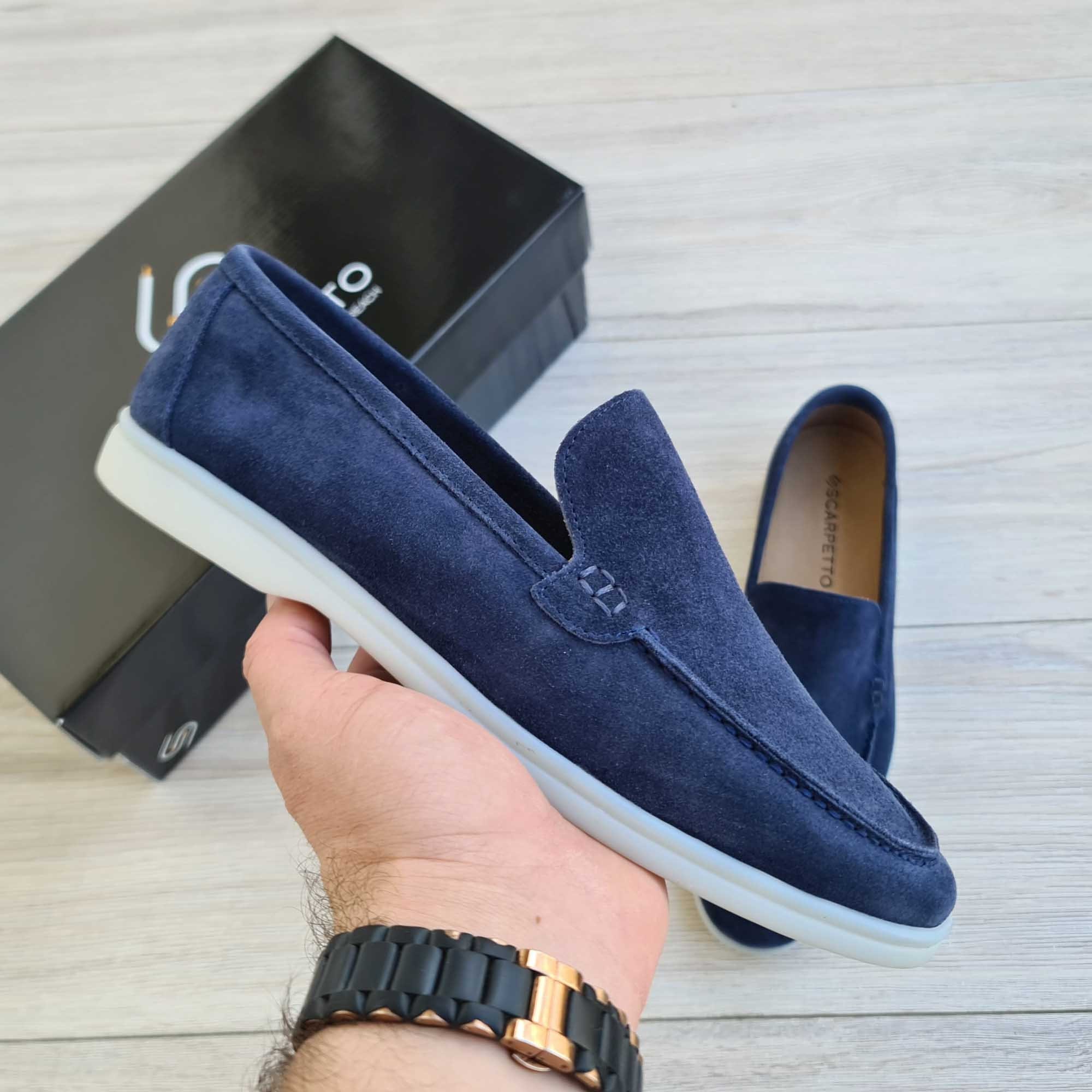 Handmade Suede Leather Loafer: Mens Slip-on Yacht Shoes - Etsy