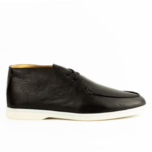 Men&#39;s All Leather Ankle Boots - Summer
