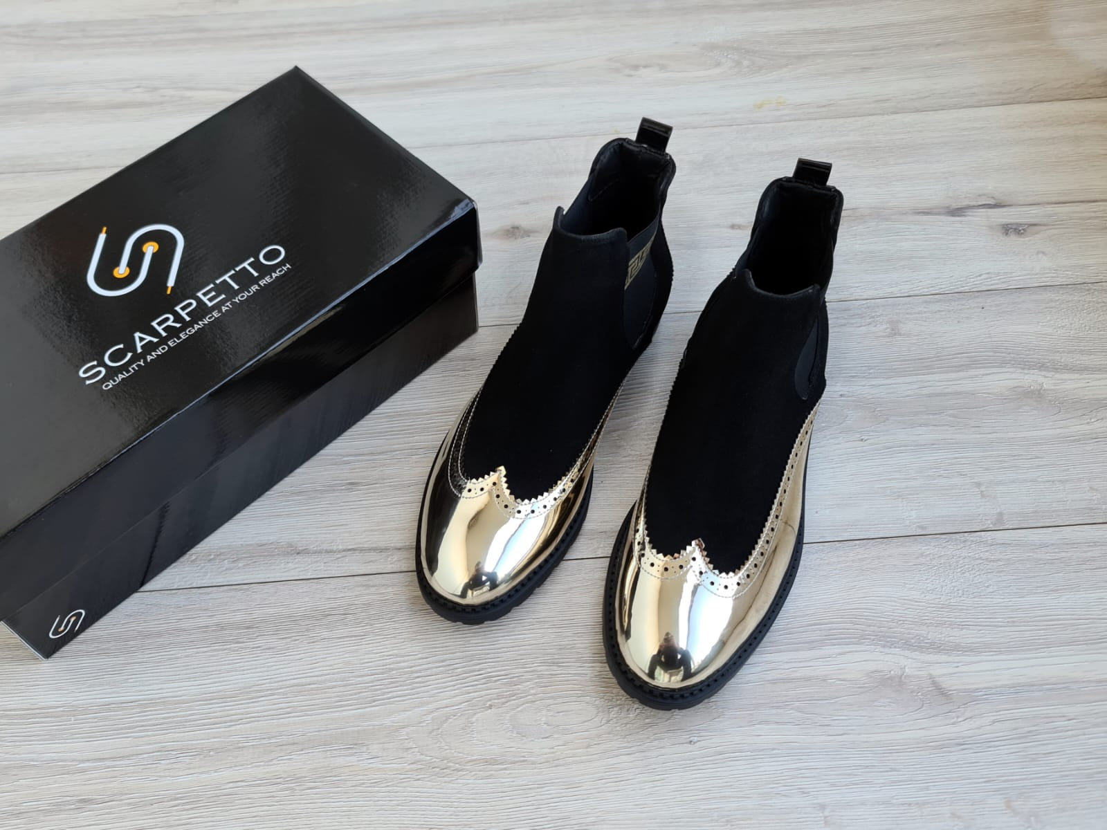 Premium Suede Leather Chelsea Boots for Men Handmade Greek Pattern ...