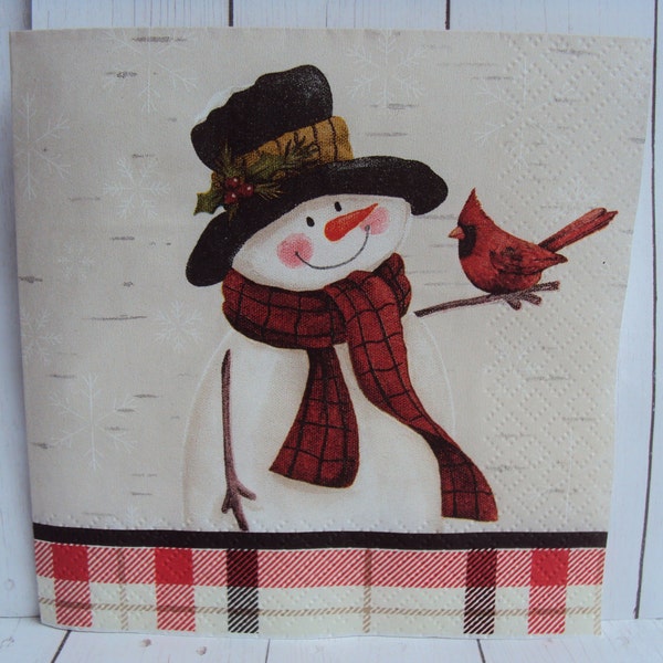 Cardinal Paper Napkins Etsy