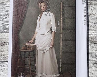 McCall's Sewing Pattern 8397 - Misses Historical Wild West Costume -  Western Wear / Victorian Bustle Dress - Sizes 8 to 26