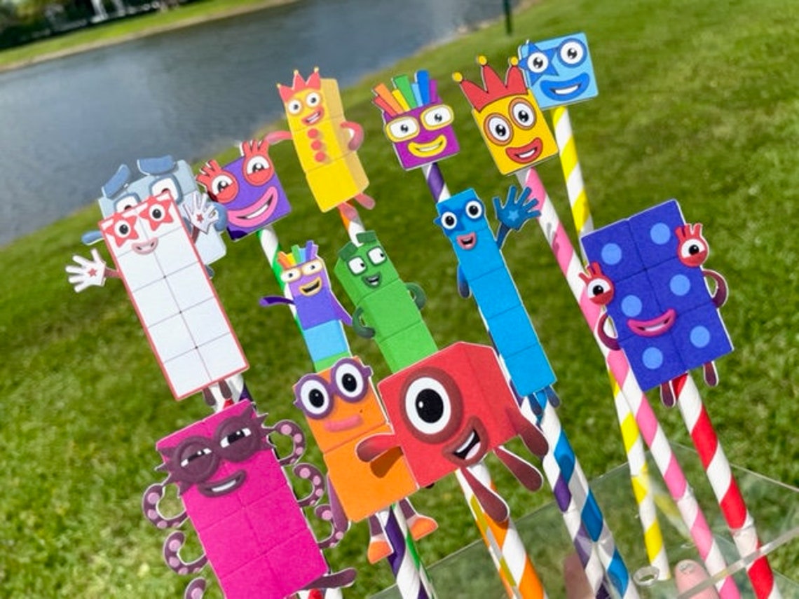 Numberblocks Cups/Numberblocks cake topper/Numberblocks 3d Etsy España