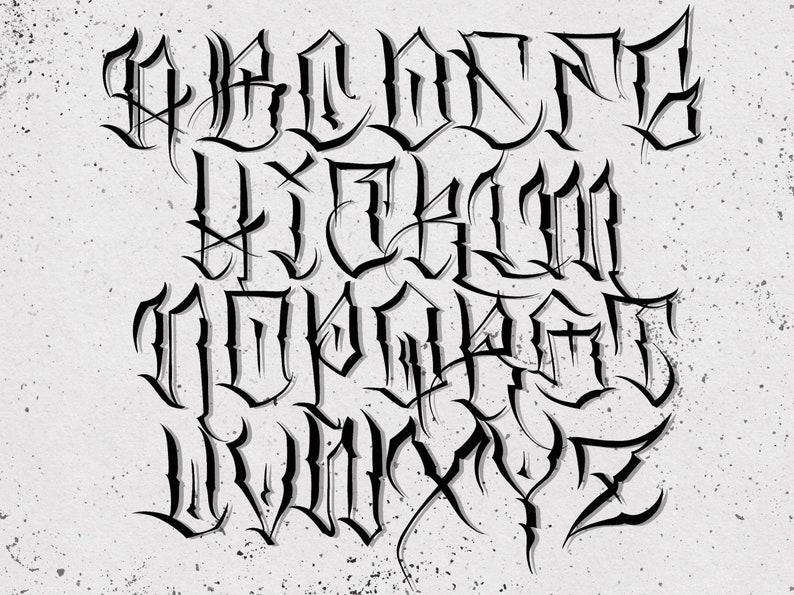 Lettering Tattoo Procreate Stamps | Premium Flash Stencil Bundle | Digital Tattoo Brushes for iPad Artists & Apprentices image 3