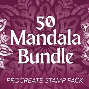 Procreate mandala | Procreate stamps | Tattoo flash | Procreate flash | Procreate tattoo | Tattoo stencil | Procreate bundle | Tattoo design