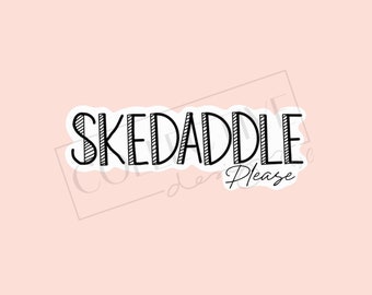 Get Moving with Skedaddle Sticker Design: Add Fun and Flair to Your Gear