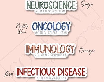 Therapeutic Area, Indication, Team Stickers, Clinical Research, Clinical Trials, Custom