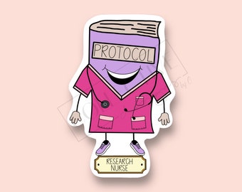 Clinical Research Nurse Sticker Design: Make a Bold Statement with this Stylish Decal! Clinical Trials
