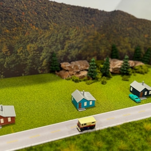 N Scale Three House Kit