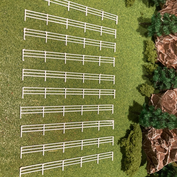 N scale pasture/farm fence