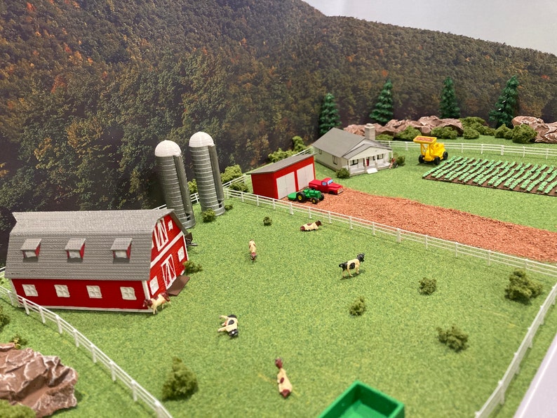 N Scale Farm Set Etsy