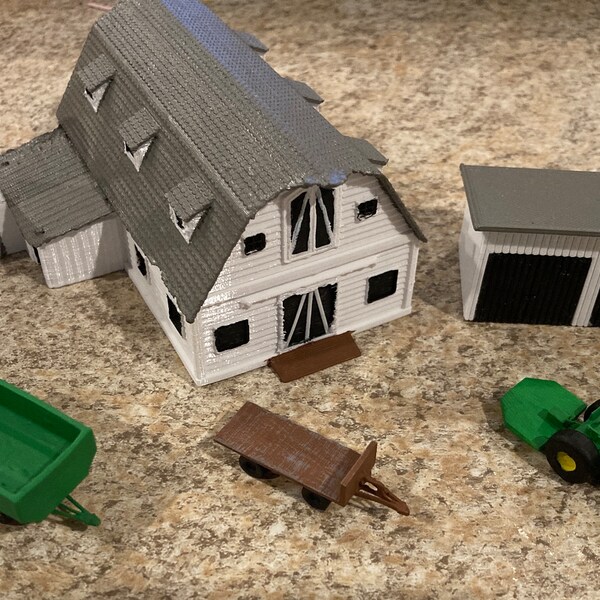 N Scale Farm Tractor Etsy