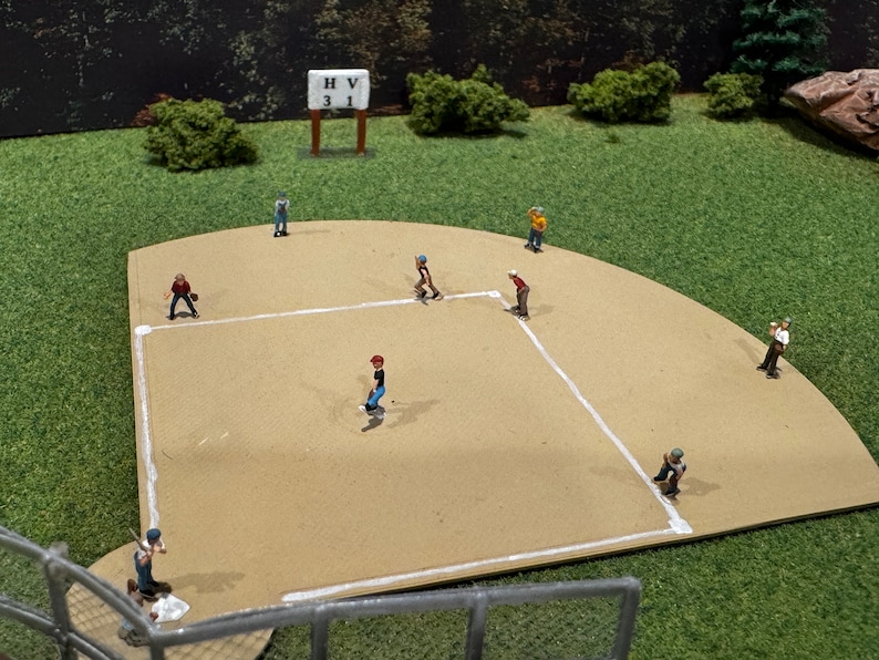 N Scale Baseball Diamond Kit - Etsy