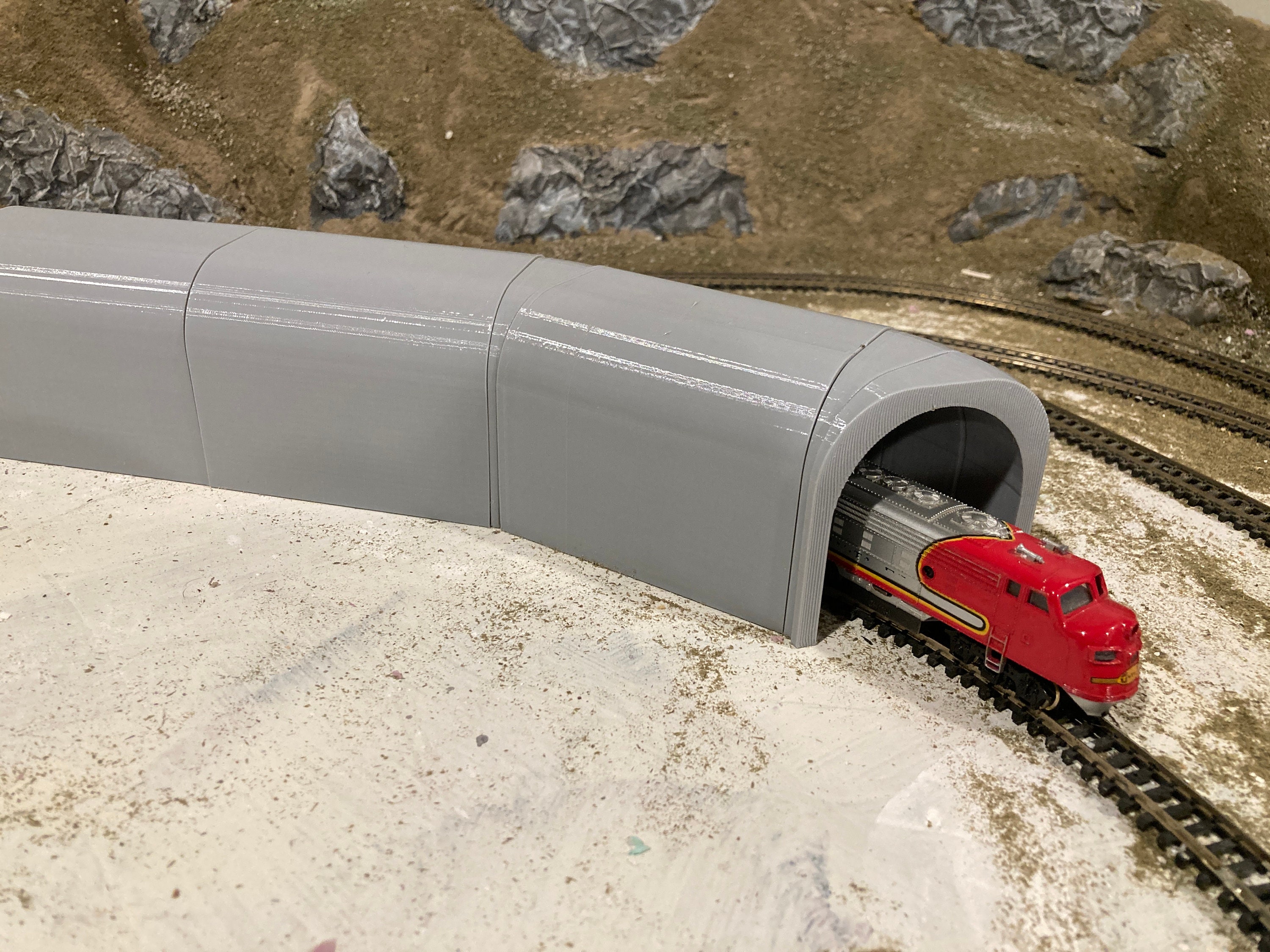 2 Portails de tunnel, 1 voie - Faller 120577 - HO 1/87