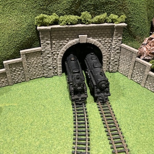 N Scale Double Tunnel with Side Walls