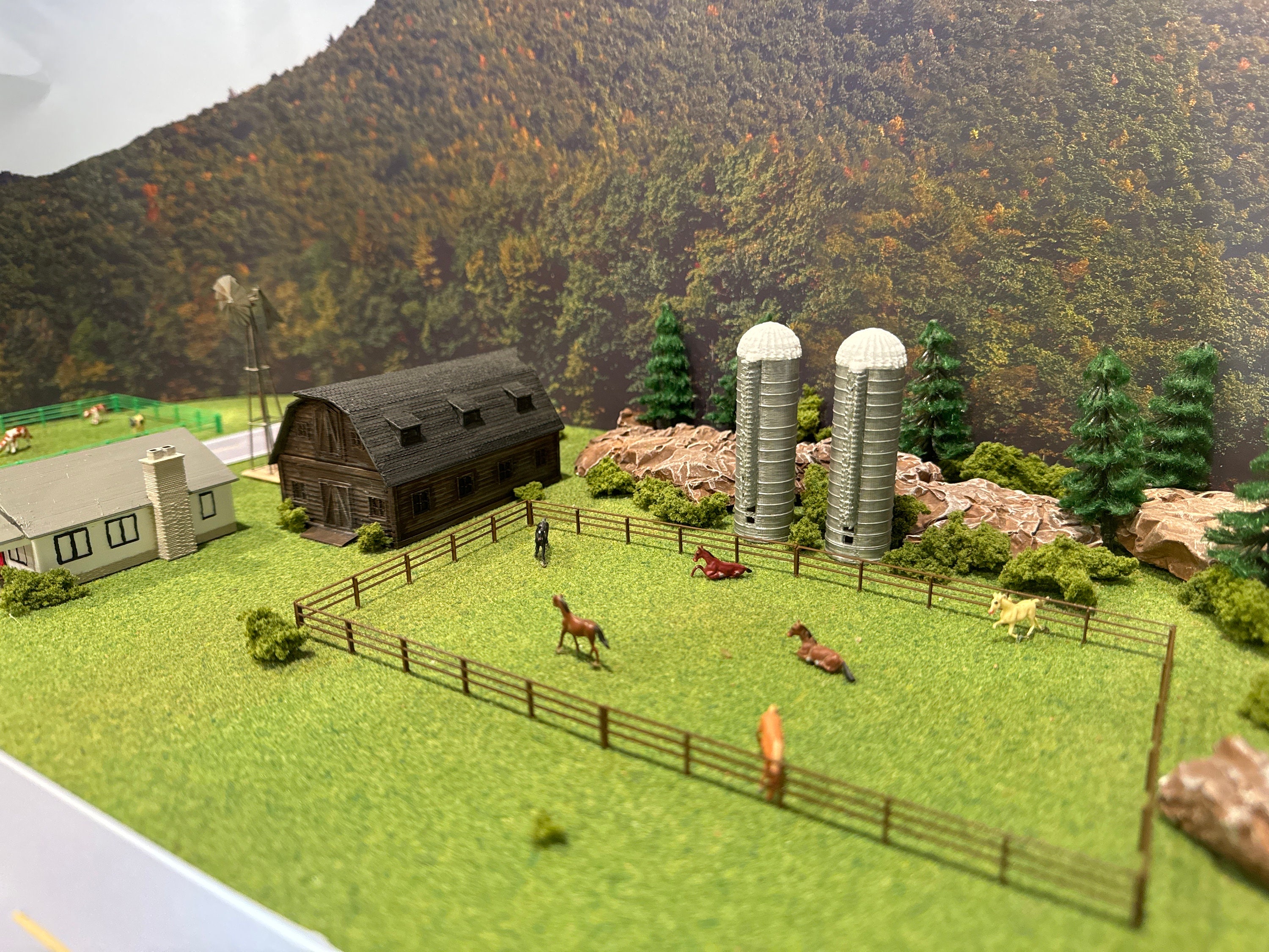 N Scale Rice Field N Scale Pasture/farm Fence Green or Wooden - Etsy