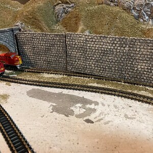 N Scale Retaining Wall Section - Etsy