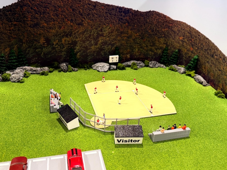 HO Scale Baseball Diamond Kit - Etsy