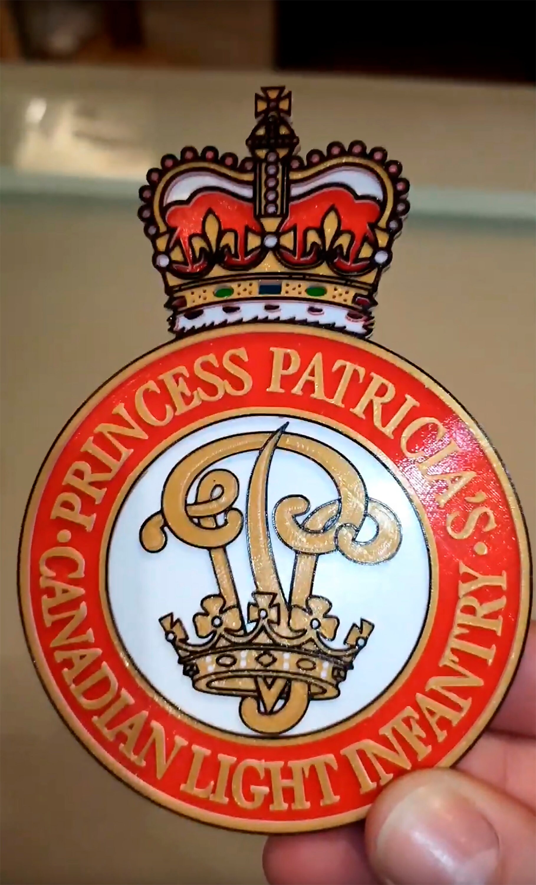 3D Canadian Military PPCLI Badge Etsy