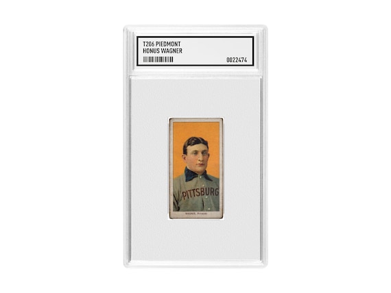 1909 Wagner T206 Reprint Baseball Card Display Novelty Gift, Graded Slab,  PSA, SGC Rare Vintage Aged Reprint Baseball Cards 