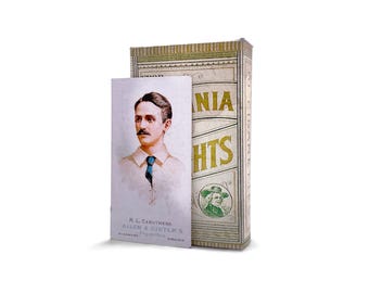 Virginia Brights Vintage Tobacco Cigarette Pack, Allen and Ginter, Caruthers - Rare, Reprint Amazing Collector's Gift - Hand Aged, Vintage