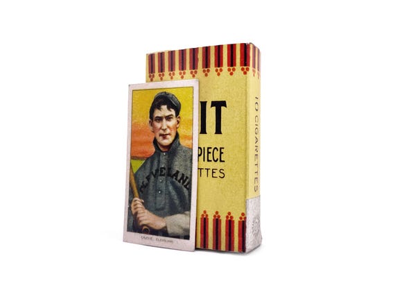 1909 Uzit Cigarette Pack T206 Nap Lajoie Replica - Vintage Baseball Card  Collectible