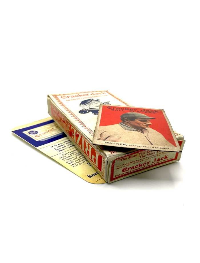 Replica Cracker Jack Box Honus Wagner 1914 Rare Vintage Aged Reprint